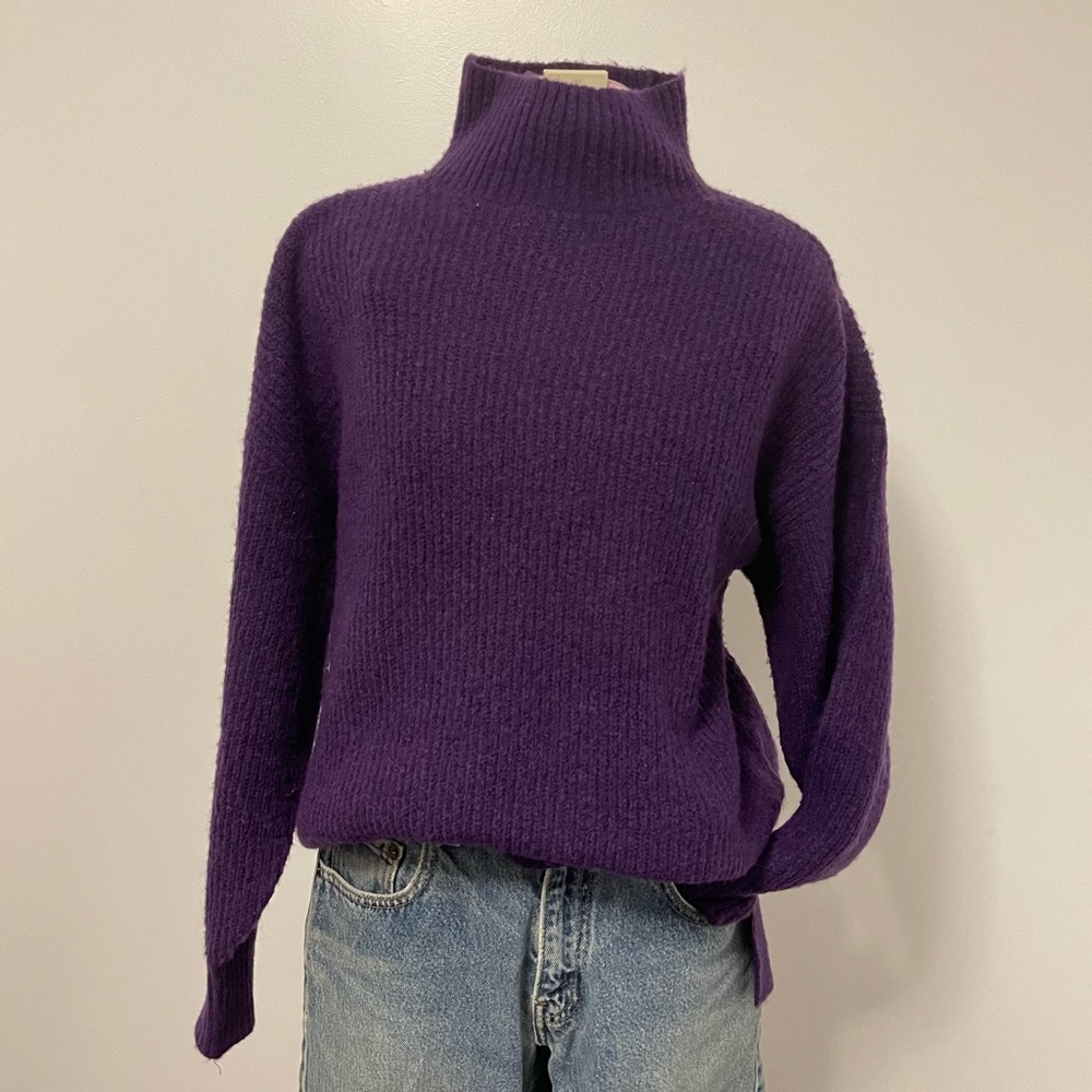 H&M Purple Turtleneck Sweater